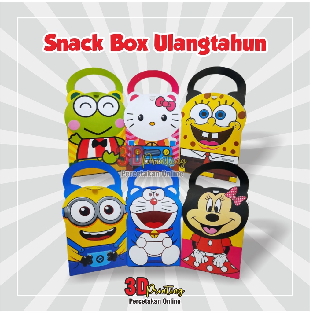 

Tas Ulangtahun Karakter / Tas Box Snack