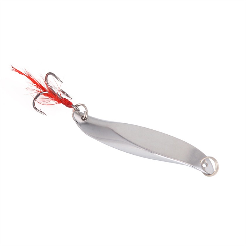 2Pcs Luminous Spoon Spinner Umpan Pancing 7/10/15/20g Swimbait Fishing Lure Ikan Bass Bait Kail Bait