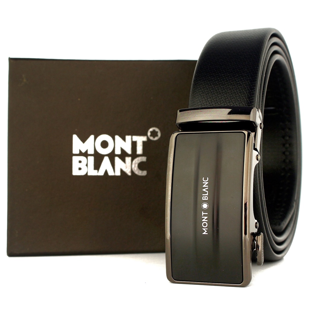 IKAT PINGGANG PRIA REL KULIT OTOMATIS | GESPER MB BLACK BIG SIZE PREMIUM GRADE QUALITY MEN BELT CMP