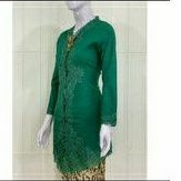 Kebaya Tunik Encim Hijau Emerald