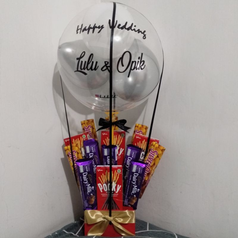 Buket coklat Balon Snack Wisuda Graduation Birthday Wedding Hadiah