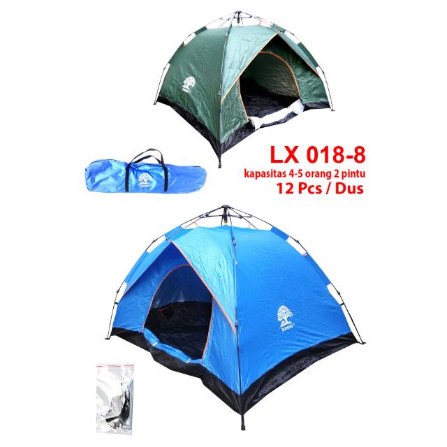 Tenda camping besar kapasitas 4-5 orang 018-8