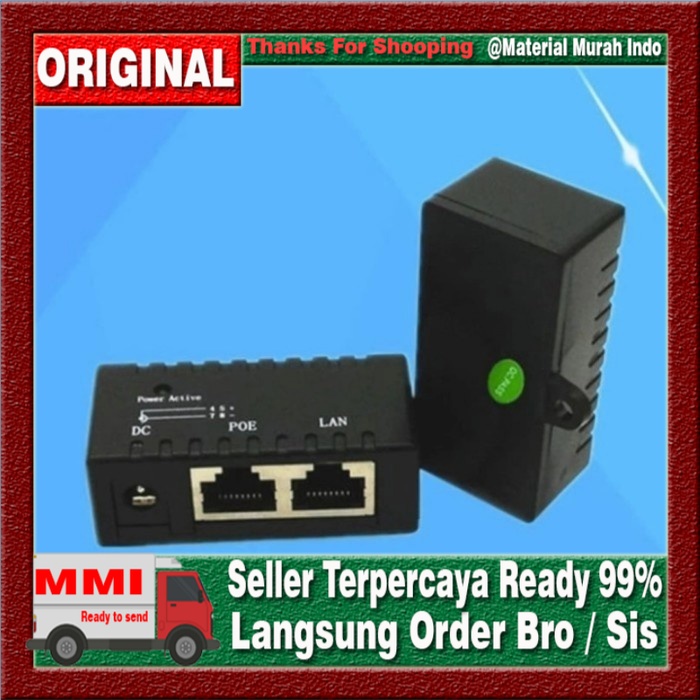 POE Injector POE Splitter Power Over Ethernet - Poe 1 Port - Tengah