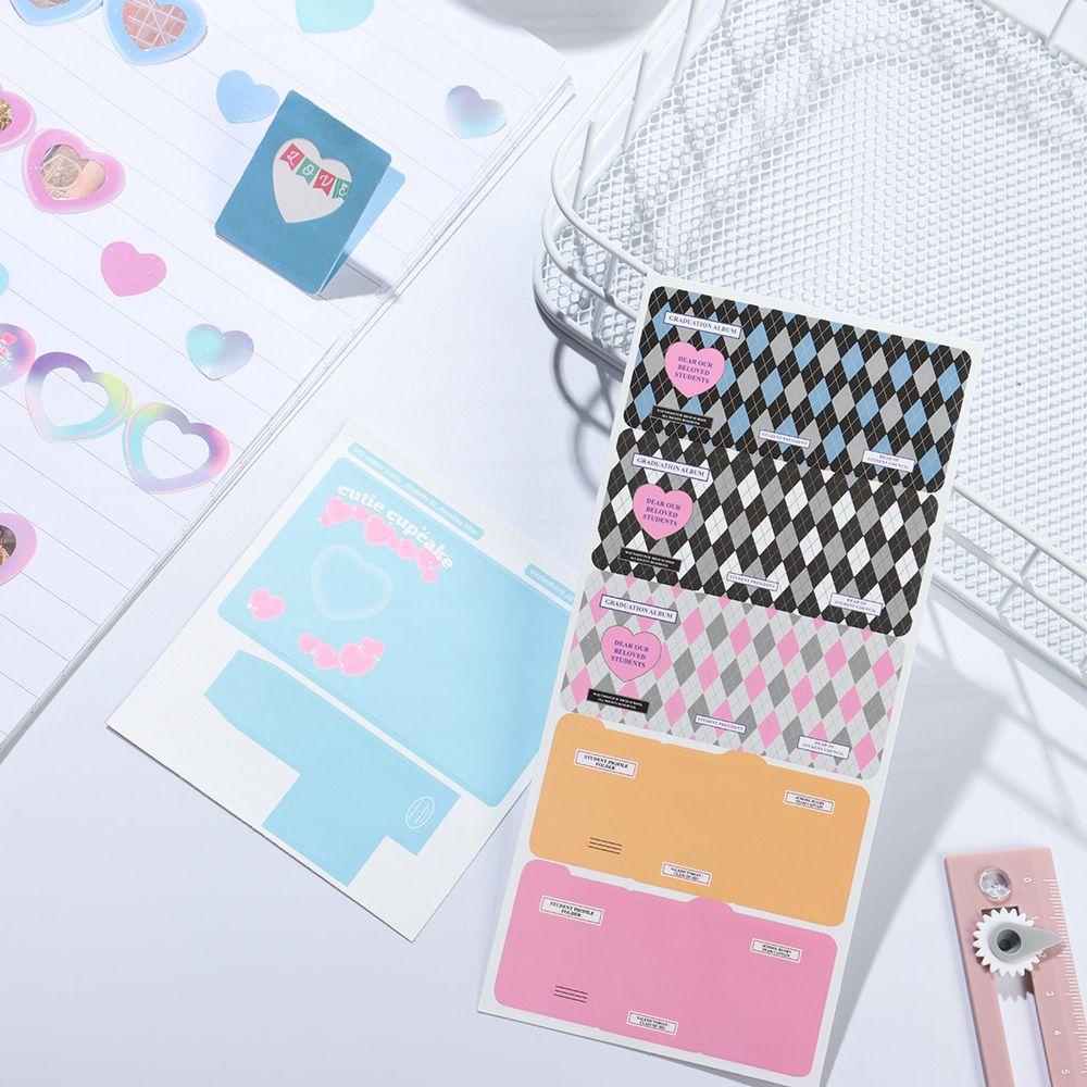 R-flower Stiker Bingkai Foto Kreatif Lucu Rekening Tangan Perlengkapan Alat Tulis