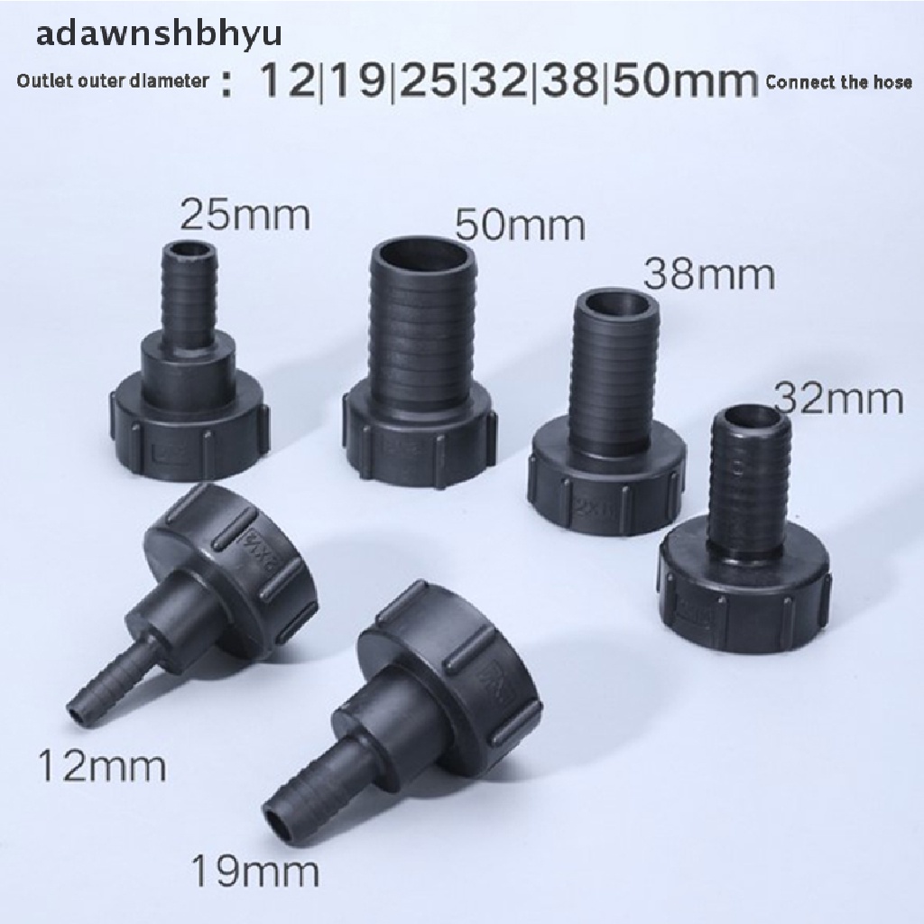 Adaptor Tangki IBC Air adawnshbhyu 1per2 &quot;Ke2&quot; Adaptor Selang Taman Tap Connector Alat Fitting