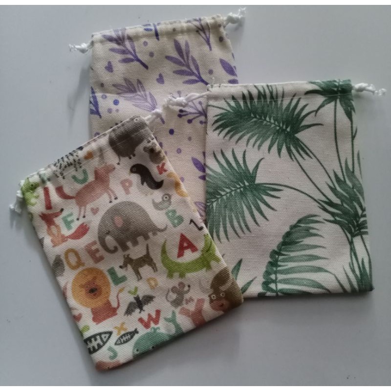 

Pouch Serut Kanvas Fullcolour Desain Custom uk 10x15