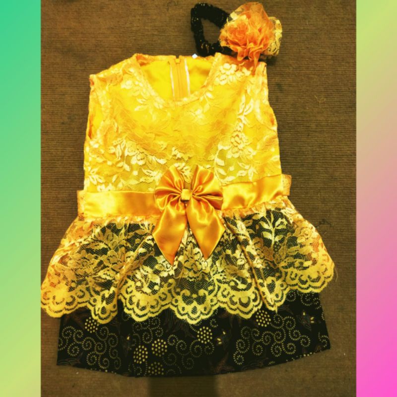 KEBAYA BAYI DAN ANAK BROKAT PITA baju bayi dan anak tanpa lengan