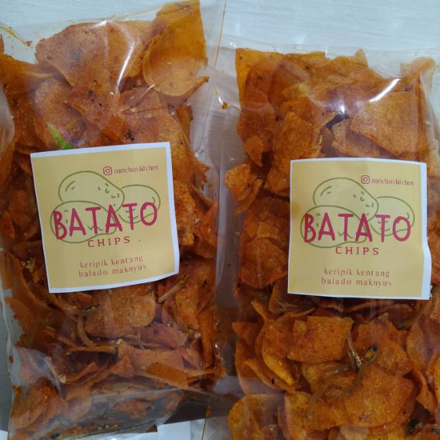 

BATATO Keripik kentang teri balado