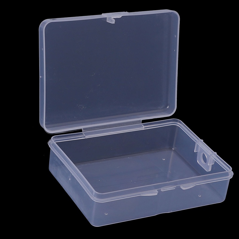 Kotak Tempat Menyimpan Barang Model Transparan Serba Guna Bahan Plastik, 9cmx6.5cm X 3cm