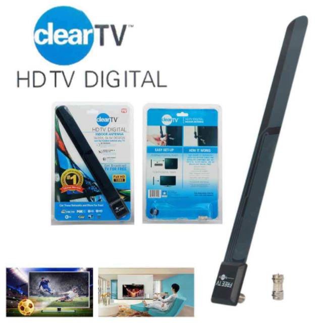 ANTENA TV INDOOR DIGITAL CLEAR TV KEY HDTV FULL HD smart antena multi fungsi signal kuat frekuensi UHF