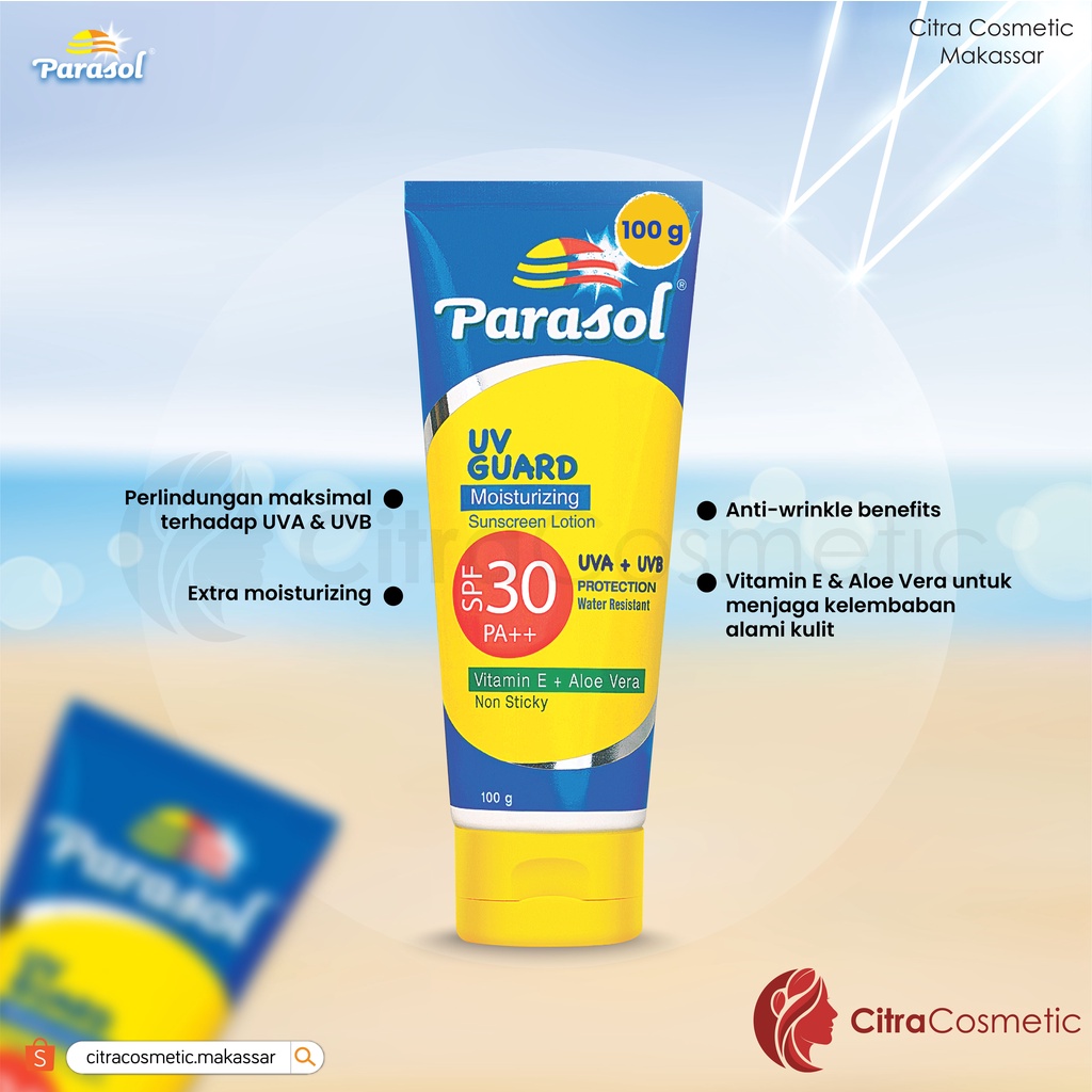 Parasol Sunscreen Lotion Uv Guard SPF 30 100 | 50 Gr
