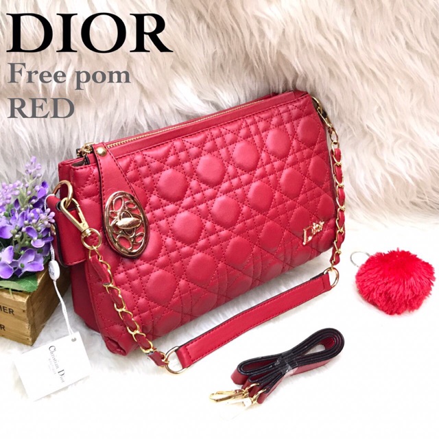 TAS SELEMPANG CLUTCH HANDBAG CHRISTIAN DIOR MAXI BUBBLE AMETYHYST