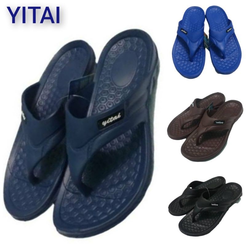 SANDAL JEPIT KARET PRIA DEWASA  LAKI LAKI  YITAI 802 M UKURAN (39-44)/ MEDAN TERMURAH