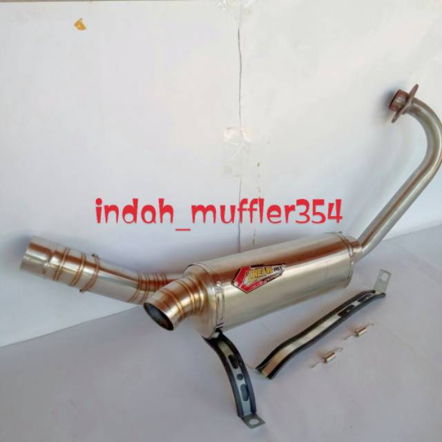 Knalpot racing cream pie creampie trioval fu vixion cb gl mp mx king new old cb150r sonic nva verza 