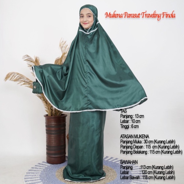 Mukena Parasut Travelling Firda Premium/Harga Grosir - Kuning Limited