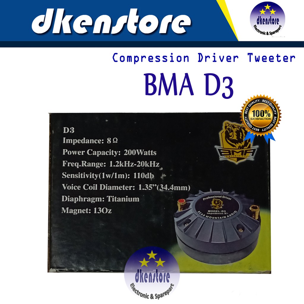 Driver Tweeter BMA D3 ORIGINAL D3 PRO