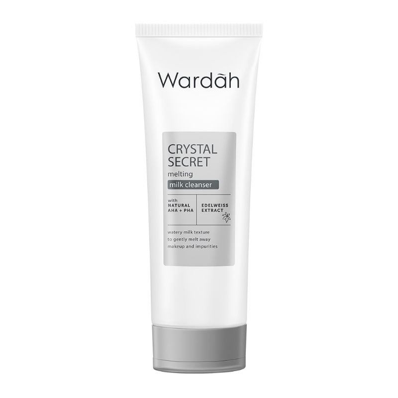 Wardah Crystal Secret Melting Milk Cleanser 100 ml / Wardah White Secret Milk Cleanser Kemasan Baru