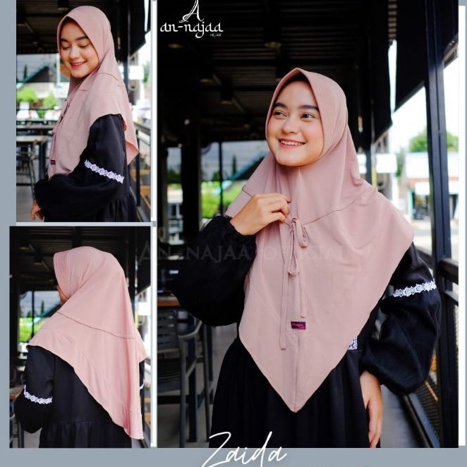 COD Hijab AN-NAJAA FATIHA/ZAIDA Bhn Jersey Balon merk A prod Mustika |bs ecer | Oshin Grosir Kudus
