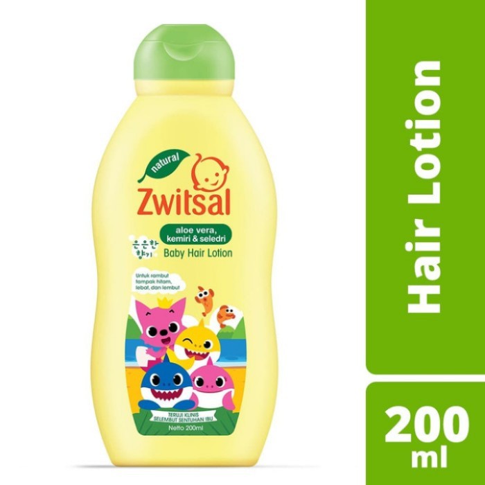 Zwitsal Natural Baby Hair Lotion Aloe Vera Kemiri Seledri 50ml 50 ml/ 100ml 100 ml / 200ml 200 ml