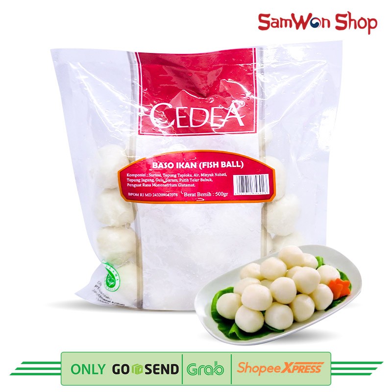 

CEDEA BASO IKAN BESAR 500 GRAM - FISH BALL FROZEN SEAFOOD LEZAT NIKMAT