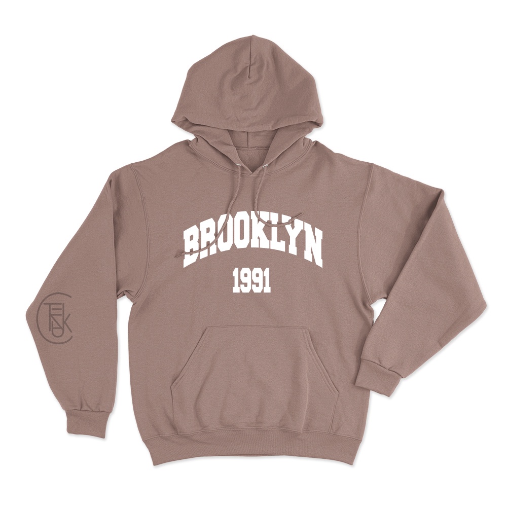 Jaket Hoodie Brooklyn 1991 Brown | Sweater Hoodie Broklyn 1991 Best Produck