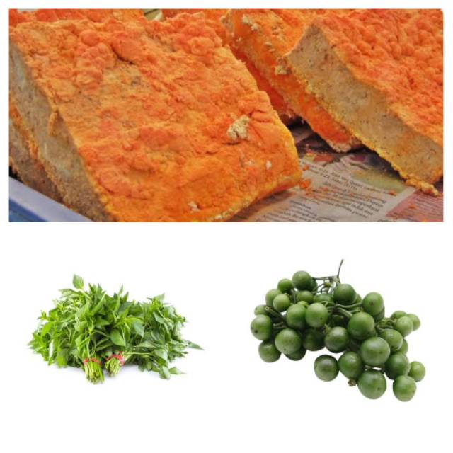 

Oncom, Daun Kemangi, Leunca