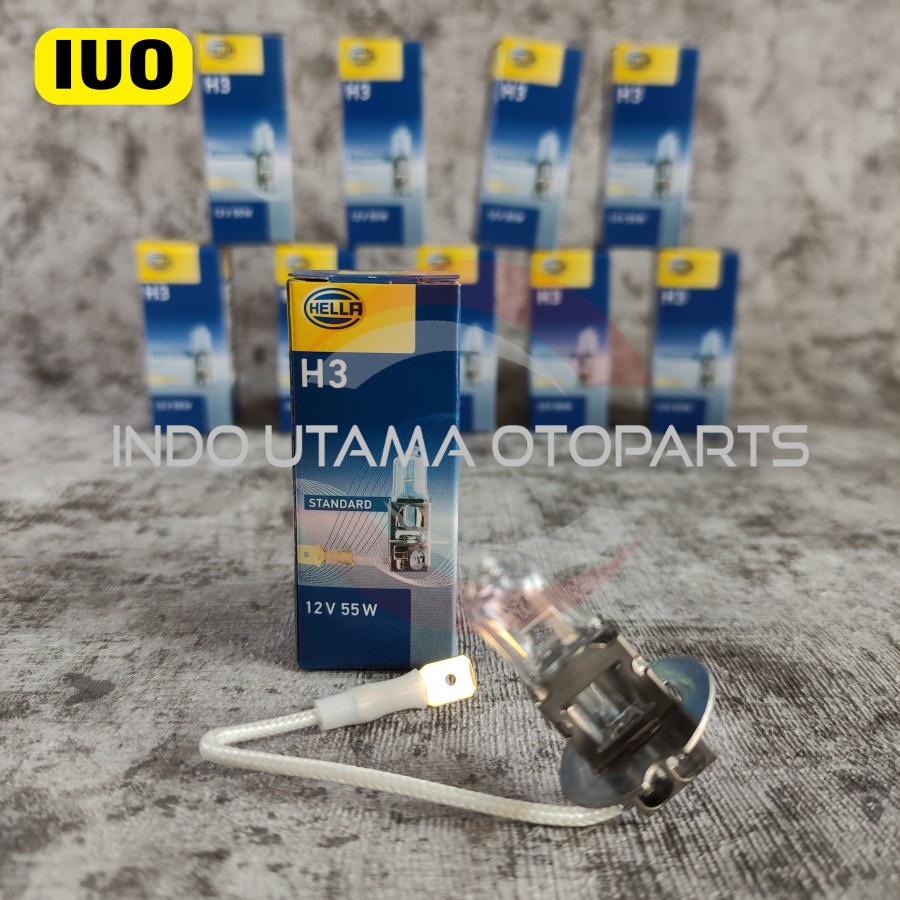 Bohlam lampu halogen Hella H3 12V 55W HELLA