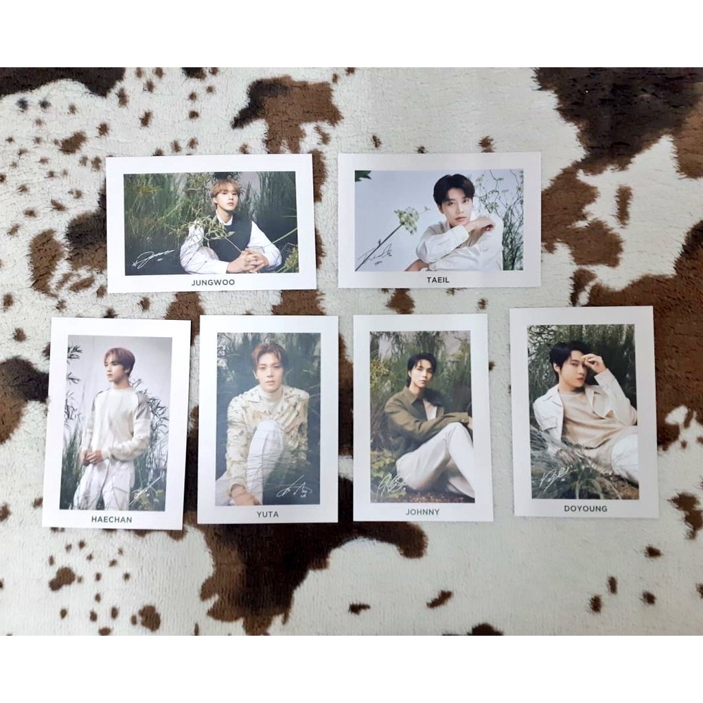 POSTCARD NATURE REPUBLIC NCT 127 CICA GARDEN JUNGWOO TAEIL YUTA MARK TAEYONG JAEHYUN JOHNNY HAECHAN 
