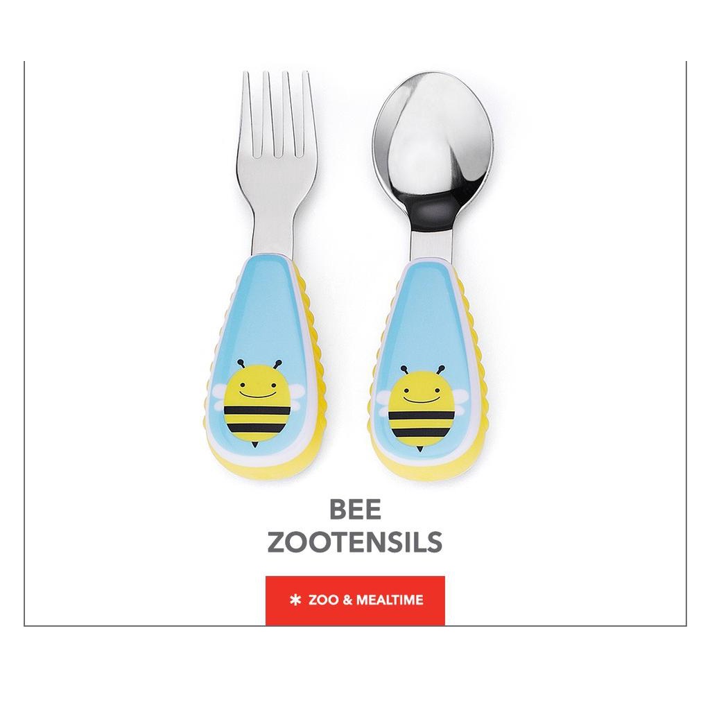 SKIP HOP Zoo Utensils Fork &amp; Spoon Set