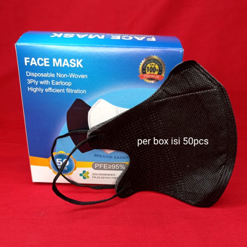 MASKER DUCKBILL HITAM FACE MASK