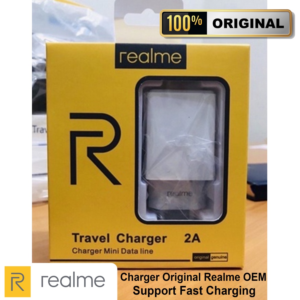 Charger Realme VOOC Flas Charging Original OEM Premium 2A + Kabel Data Micro USB