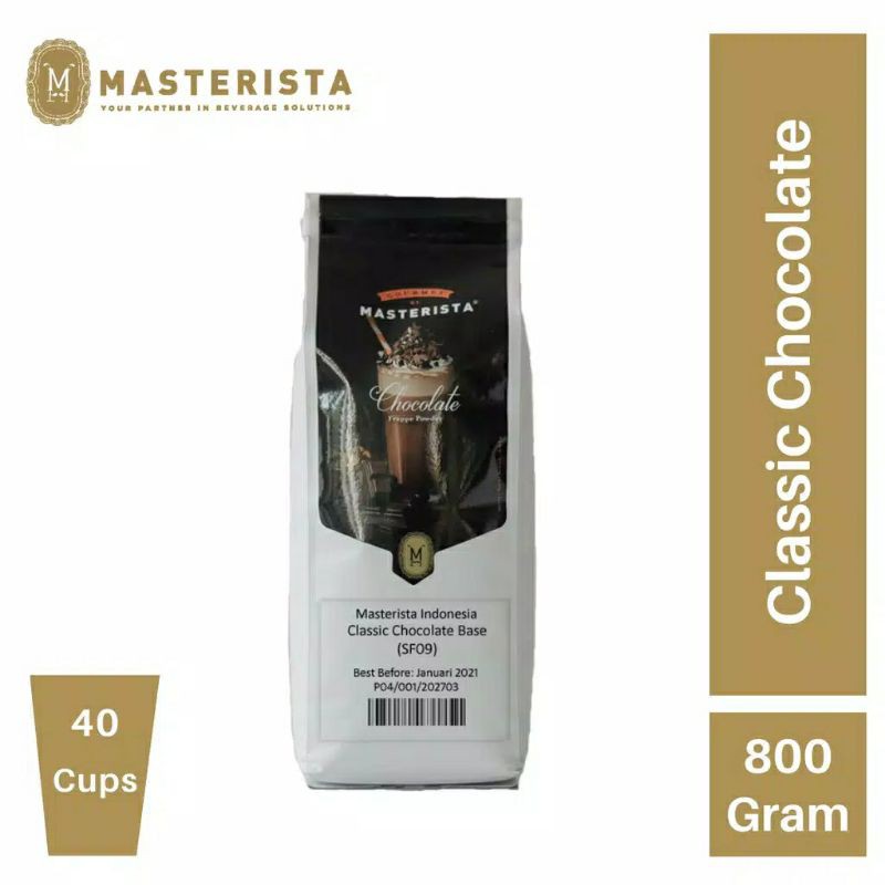 

Masterista Indonesia Bubuk Minuman Classic Chocolate Base 800gr, masterista makassar