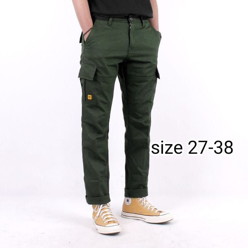 [TERLARIS] CELANA CARGO PANJANG PRIA UKURAN 27-38 PREMIUM QUALITY SLIMFIT COWO SKINNY POLOS COWOK