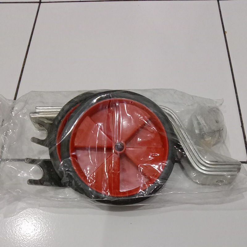 Roda bantu training wheel karet LED lampu Summax