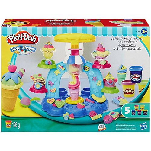 Play Doh Sweet Shoppe Swirl n Scoop Ice Cream Original Hasbro / Playdoh Kitchen Creations Ice Cream