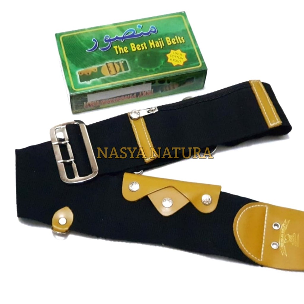 Sabuk Haji Merk Mansur Kulit Top quality