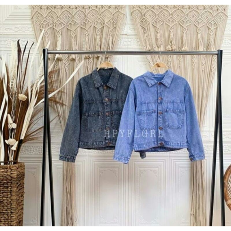VIVORY CROP JAKET / JAKET LEVIS WANITA