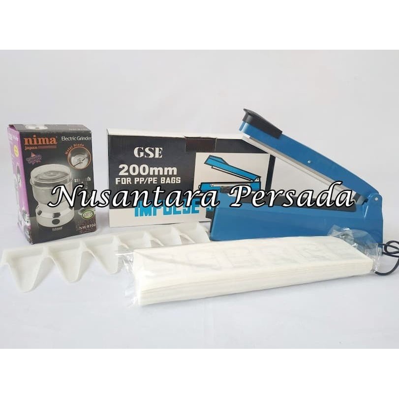 Paket Puyer Lengkap Alat press+kertas puyer+Sendok Puyer+Blender Obat