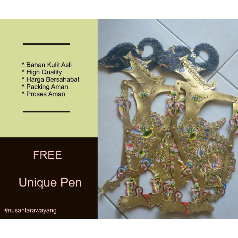 Jual Wayang Kulit Nakula Sadewa Halus Indonesia Shopee Indonesia