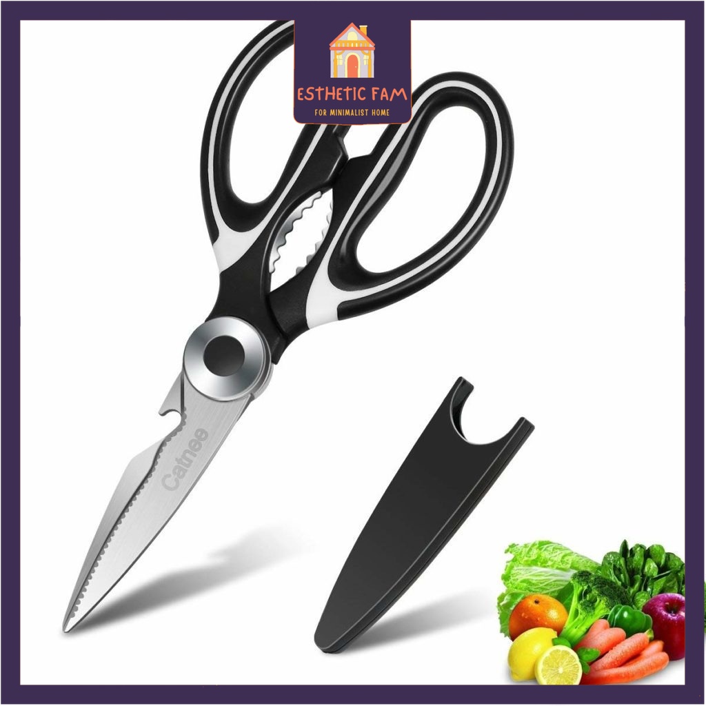 

Stainless Steel GUNTING DAPUR Serbaguna Multifungsi - Kitchen Scissors 【EF】