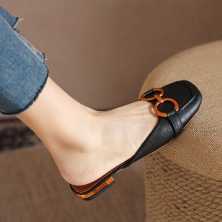 RYS - Simple Ring Sepatu Slip On Wanita Fashion Casual / Kantor - Ori Import