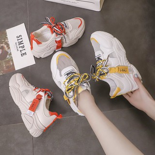 SP-039 Sepatu Olahraga Wanita terbaru 2019 warna Putih versi Korea