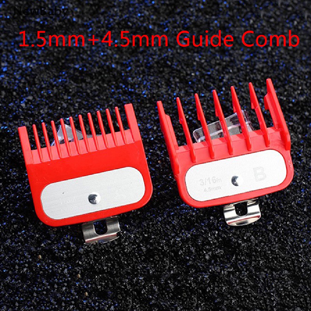 Newbaby Set Sisir Merah Ukuran 1.5 + 4.5mm + Holder Metal Untuk Bayi