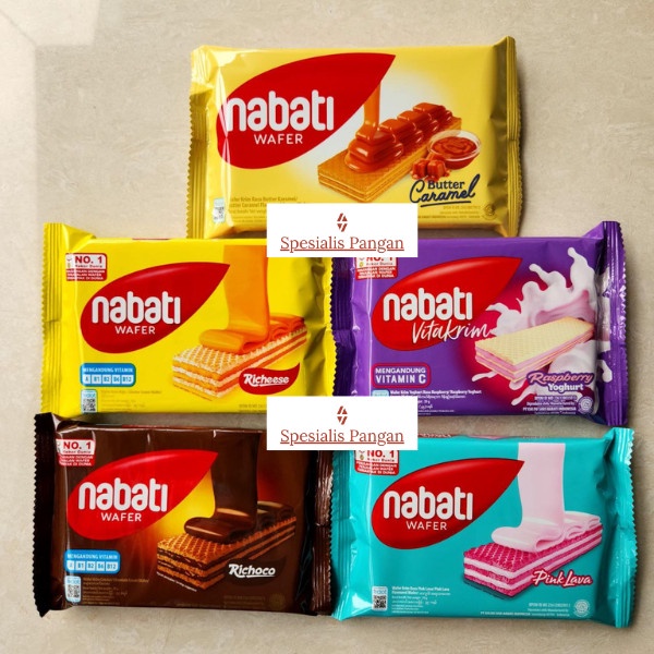 PROMO! NABATI WAFER RICHEESE RICHOCO PINK LAVA VITA CREAM BUTTER SNACK