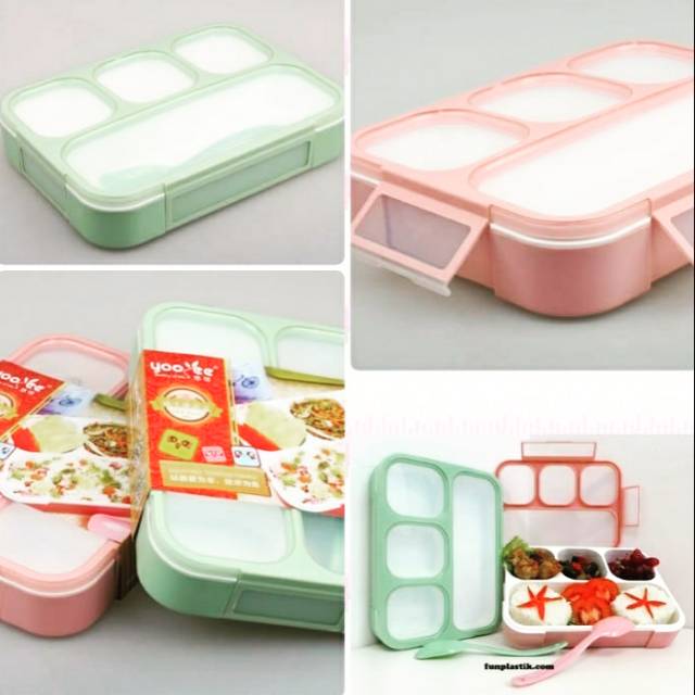 Kotak Makan - Lunch Box Yooyee - 4Sekat