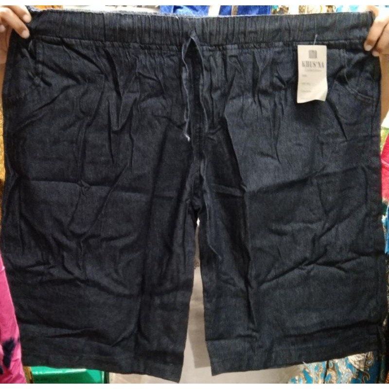 Celana Pendek Super Jumbo Max BB 100 Kg // Celana Pendek Jeans Anti Begah