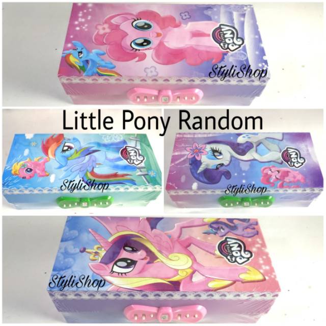 Kotak Pensil Kode / Sandi 3 Tingkat SQW095, Tempat Alat Tulis dengan Kode-5