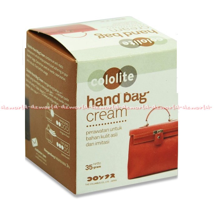 Cololite Hand Bag Cream 35gr Krim Pembersih Membersihkan Tas Kulit Asli Kulit Imitasi Sintetis Kololite Colo Lite Handbag Menghilangkan Jamur Noda Pada Tas Kursi Bahan Kulit Leather Leathers