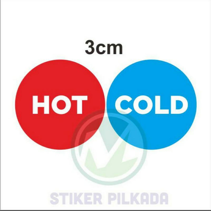 

STIKER VINYL HOT & COLD 1 PASANG