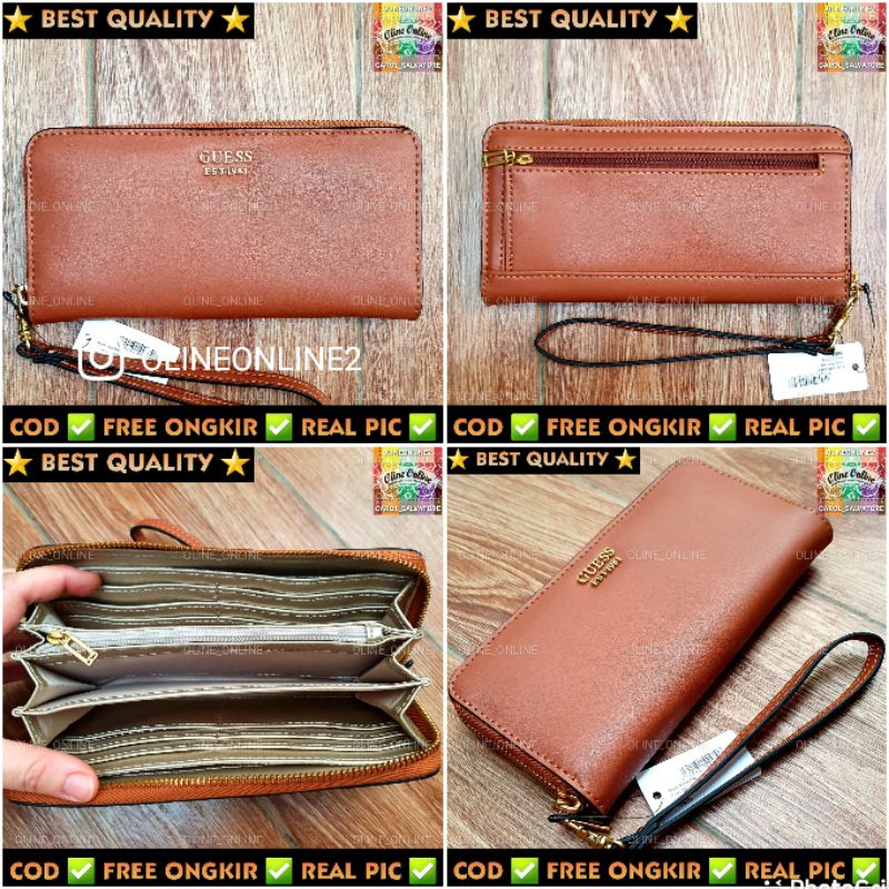 dompet zadie zipper wallet 4 color gs resleting panjang long wallet gb pouch handle dompet